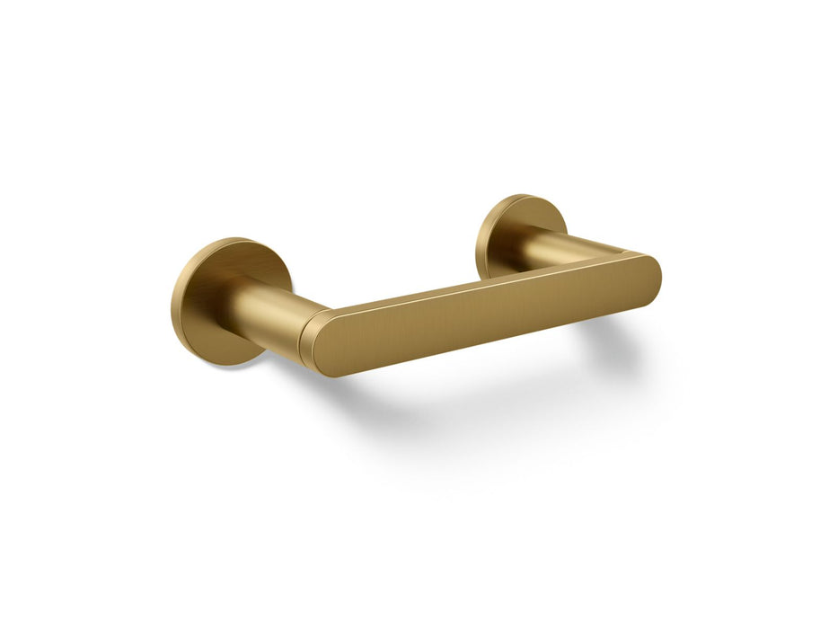 KOHLER K-73147 Composed Pivoting toilet paper holder, vibrant brushed moderne brass