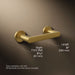 KOHLER K-73147 Composed Pivoting toilet paper holder, vibrant brushed moderne brass - view 5