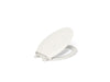 KOHLER K-7315 Cachet Quick-Release elongated toilet seat, biscuit