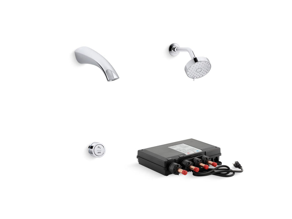 KOHLER K-7397 MasterShower Shower arm and flange,7-1/2" long, polished chrome - view 2