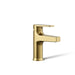KOHLER K-74013-4 Taut Single-handle bathroom sink faucet, 1.2 gpm, vibrant brushed moderne brass