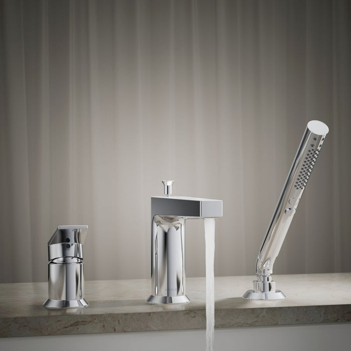 KOHLER K-74032-4 Taut Deck-mount bath faucet with handshower, polished chrome - view 5