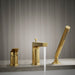 KOHLER K-74032-4 Taut Deck-mount bath faucet with handshower, vibrant brushed moderne brass - view 5