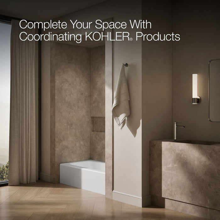 KOHLER K-746-0 K-746 Seaforth 54" x 30-1/4" Alcove Bath, Right Drain, white - view 3