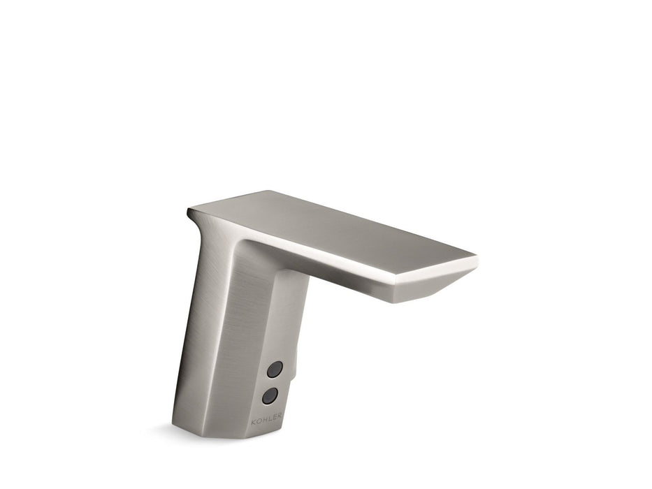 KOHLER K-7516 Geometric Touchless single-hole lavatory faucet with Insight sensor technology, HES-powered, 0.5 gpm,...