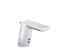 KOHLER K-7517 Geometric Touchless single-hole lavatory faucet with Insight sensor technology and temperature mixer,...