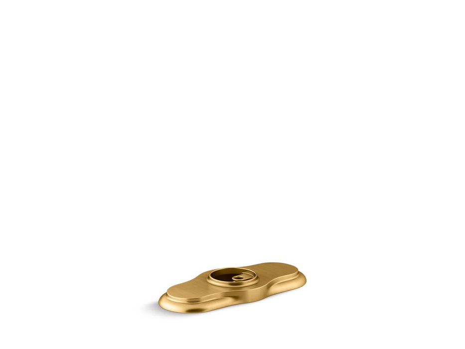 KOHLER K-75449 Artifacts Escutcheon plate, vibrant brushed moderne brass