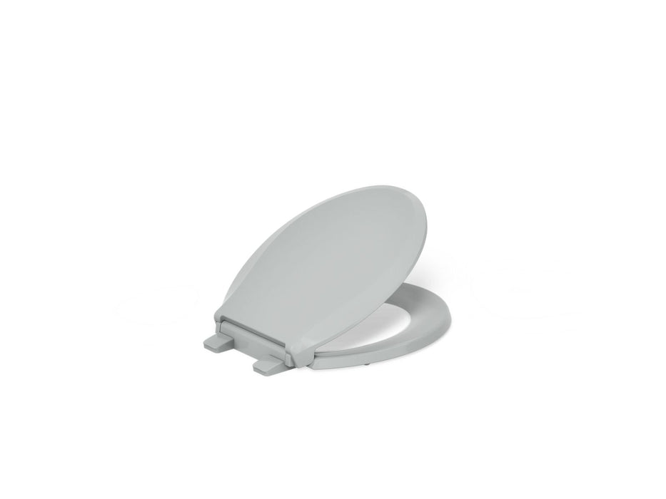 KOHLER K-75758-RL Cachet Nightlight ReadyLatch Quiet-Close round-front toilet seat, ice grey