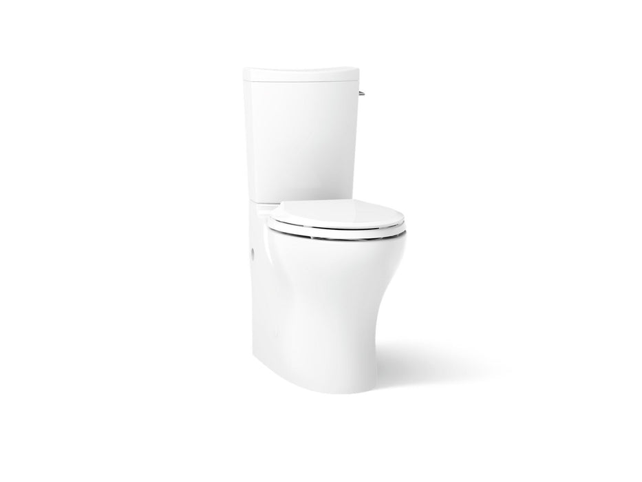 KOHLER K-75790-RA Persuade Two-piece elongated toilet with skirted trapway, dual-flush, white