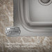 KOHLER K-75791-1 Verse 33" top-/undermount double-bowl kitchen sink, stainless steel - view 3