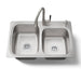KOHLER K-75791-2PC All-In-One 33" top-/undermount double-bowl kitchen sink, stainless steel - view 5