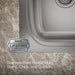 KOHLER K-75791-3 Verse 33" top-/undermount double-bowl kitchen sink, stainless steel - view 3