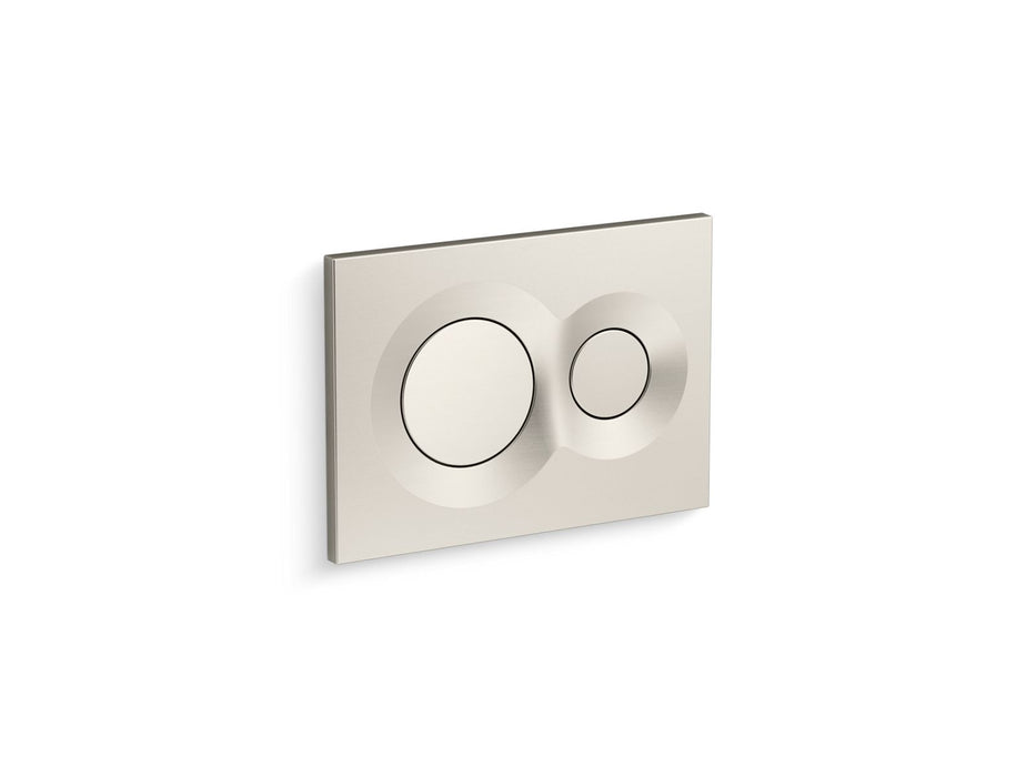 KOHLER K-75890 Lynk Flush actuator plate for 2"x 4" in-wall tank and carrier system, vibrant brushed nickel