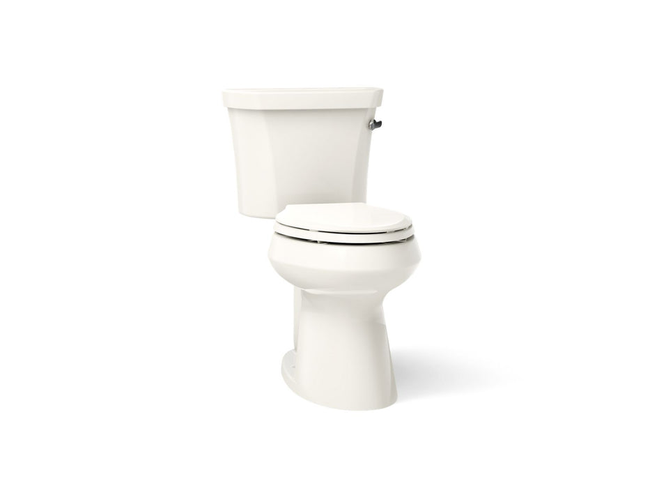 KOHLER K-76301-RA Highline Two-piece elongated toilet with concealed trapway, 1.28 gpf, biscuit