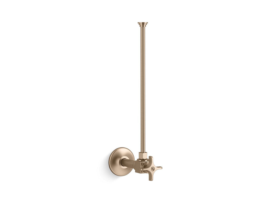 KOHLER K-7637 3/8" NPT angle supply with stop and annealed vertical tube