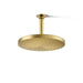 KOHLER K-76465-G Awaken 10" single-function rainhead, 1.75 gpm, vibrant brushed moderne brass - view 3