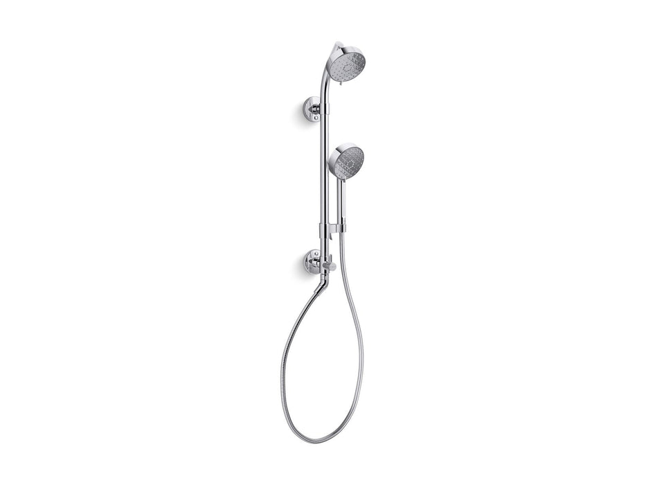KOHLER K-76471-Y Awaken Artifacts HydroRail-S shower column kit, 2.5 gpm, polished chrome