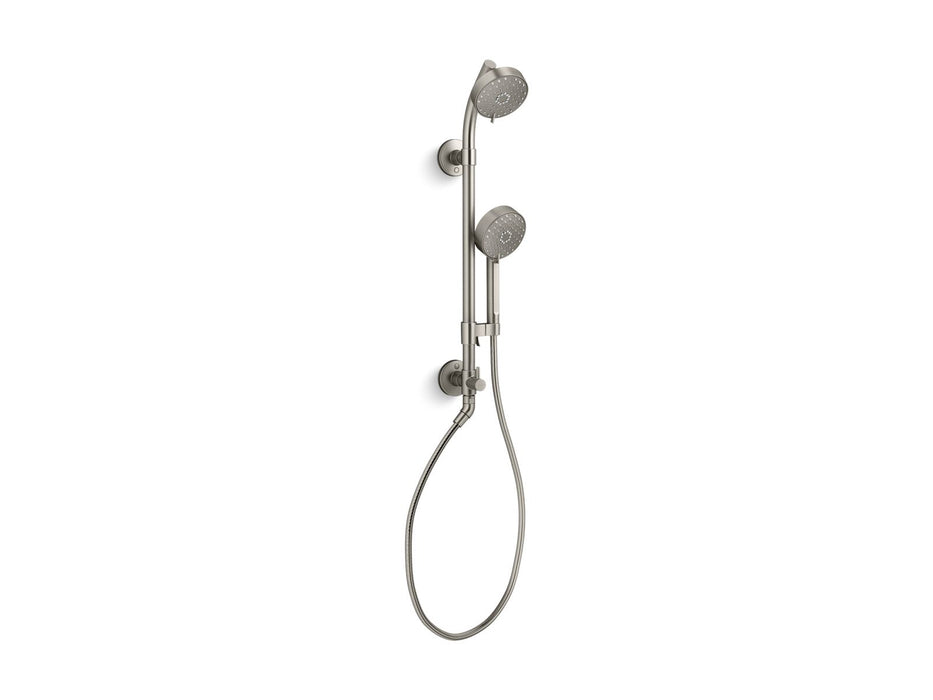 KOHLER K-76471-Y Awaken Artifacts HydroRail-S shower column kit, 2.5 gpm, vibrant brushed nickel