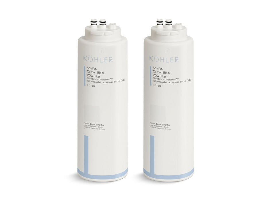 KOHLER K-77688 Aquifer Two-pack replacement filter cartridges