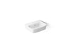 KOHLER K-77767-1 ModernLife 21-3/4" rectangular wall-mount bathroom sink, white