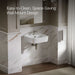 KOHLER K-77767-1 ModernLife 21-3/4" rectangular wall-mount bathroom sink, white - view 4