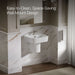 KOHLER K-77768-1 ModernLife 21-3/4" rectangular wall-mount bathroom sink, white - view 4