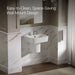 KOHLER K-77768-8 ModernLife 21-3/4" rectangular wall-mount bathroom sink, white - view 3