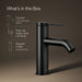 KOHLER K-77958-4A Components Single-handle bathroom sink faucet, 1.2 gpm, matte black - view 5