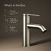KOHLER K-77958-4A Components Single-handle bathroom sink faucet, 1.2 gpm, vibrant brushed nickel - view 5