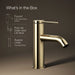 KOHLER K-77958-4A Components Single-handle bathroom sink faucet, 1.2 gpm, vibrant french gold - view 5