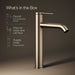 KOHLER K-77959-4A Components Tall single-handle bathroom sink faucet, 1.2 gpm, vibrant brushed bronze - view 5
