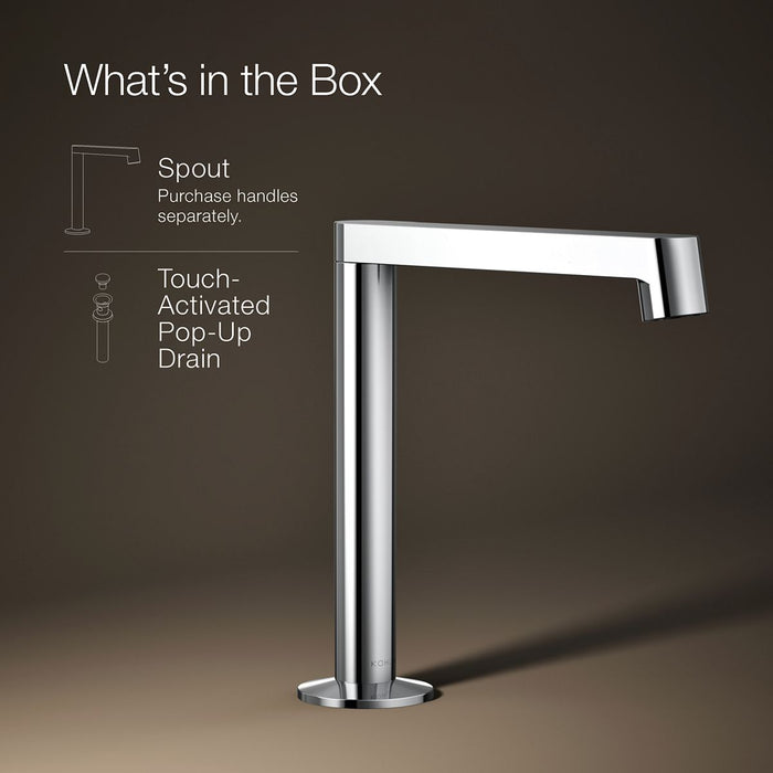 KOHLER K-77969 Components Bathroom sink faucet spout with Row design, 1.2 gpm
