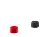 KOHLER K-77974-8MU Components Oyl bathroom sink faucet handles, matte black with red accents