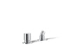 KOHLER K-77989 Components Deck-mount handshower holder and two-way diverter valve, polished chrome