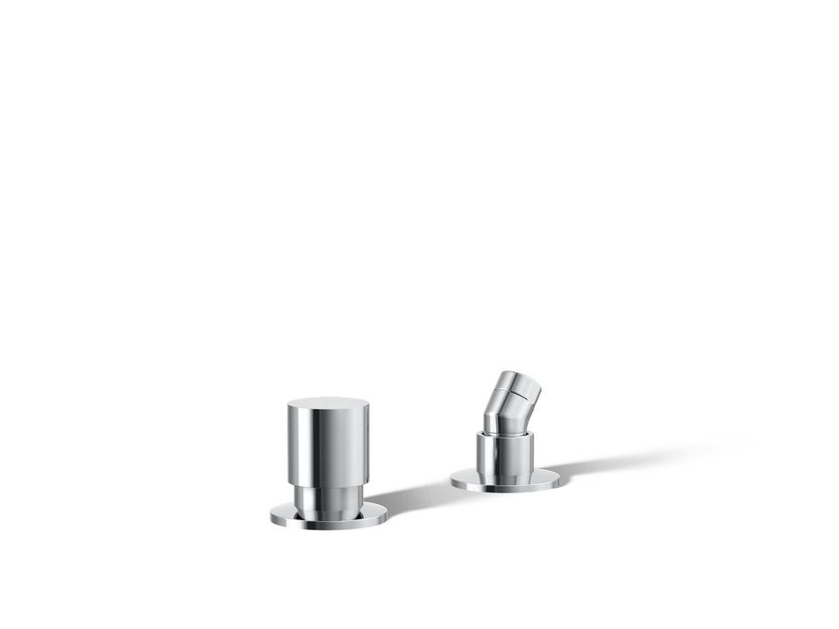 KOHLER K-77989 Components Deck-mount handshower holder and two-way diverter valve, polished chrome