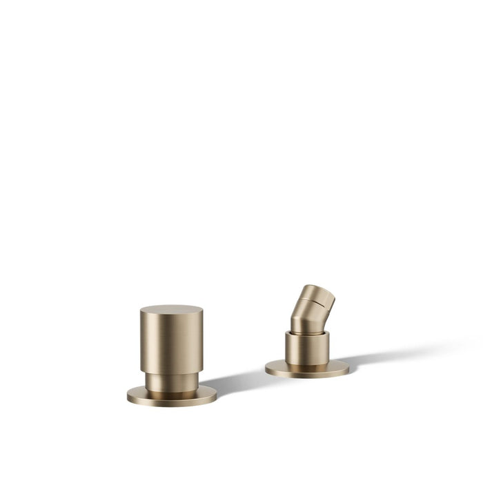 KOHLER K-77989 Components Deck-mount handshower holder and two-way diverter valve, vibrant brushed bronze - view 5