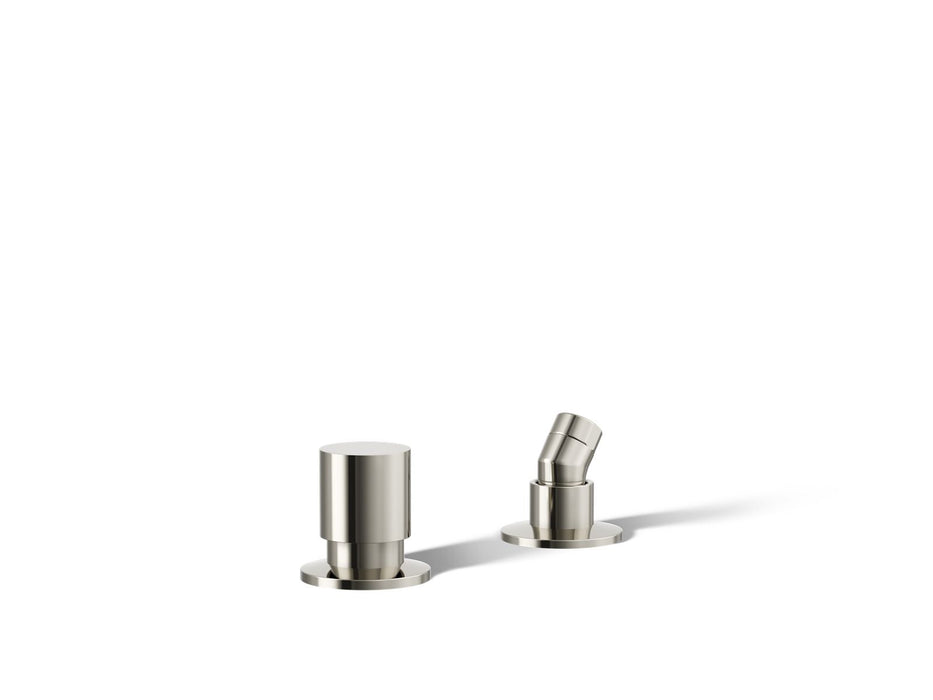 KOHLER K-77989 Components Deck-mount handshower holder and two-way diverter valve, vibrant polished nickel