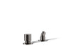 KOHLER K-77989 Components Deck-mount handshower holder and two-way diverter valve, vibrant titanium