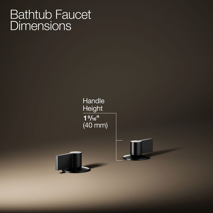 KOHLER K-77990-4 Components Deck-mount bath faucet handles with Lever design
