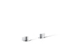 KOHLER K-77990-4 Components Deck-mount bath faucet handles with Lever design, polished chrome