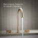 KOHLER K-77990-4 Components Deck-mount bath faucet handles with Lever design, vibrant brushed bronze - view 4