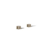 KOHLER K-77990-8 Components Deck-mount bath faucet handles with Oyl design, vibrant brushed bronze