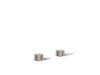 KOHLER K-77990-8 Components Deck-mount bath faucet handles with Oyl design, vibrant brushed nickel