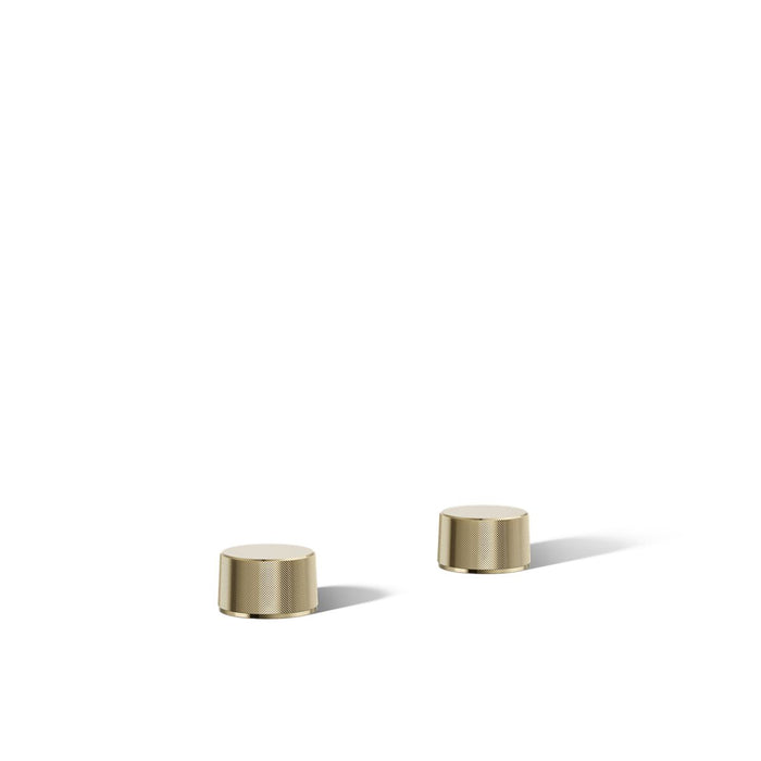 KOHLER K-77990-8 Components Deck-mount bath faucet handles with Oyl design, vibrant french gold - view 5