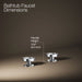 KOHLER K-77990-9 Components Deck-mount bath faucet handles with Industrial design, polished chrome - view 2