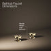 KOHLER K-77990-9 Components Deck-mount bath faucet handles with Industrial design, vibrant french gold - view 4