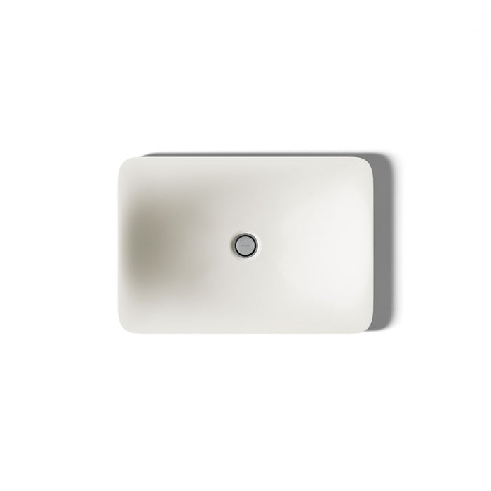 KOHLER K-7799 Carillon 21-1/4" rectangular drop-in bathroom sink, no overflow, biscuit - view 4