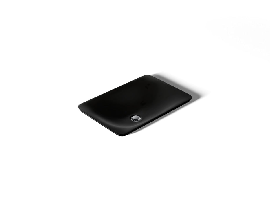 KOHLER K-7799 Carillon 21-1/4" rectangular drop-in bathroom sink, no overflow, black black