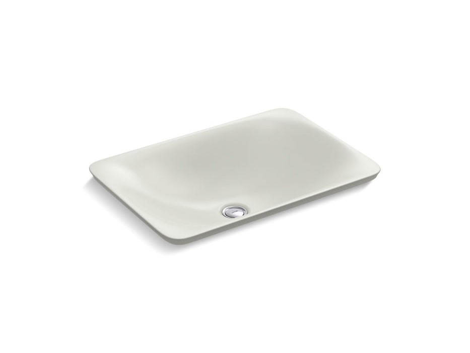 KOHLER K-7799 Carillon 21-1/4" rectangular drop-in bathroom sink, no overflow, dune