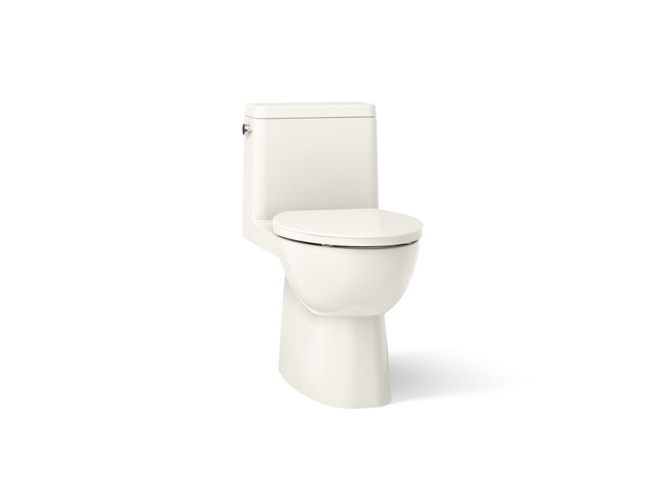 KOHLER K-78080 Reach One-piece compact elongated toilet with skirted trapway, 1.28 gpf
